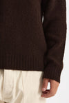 Polo in lana boucle’ marrone men Diana studio - 6