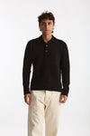 Polo in lana boucle’ nero men Diana studio - 2