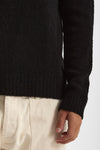 Polo in lana boucle’ nero men Diana studio - 6