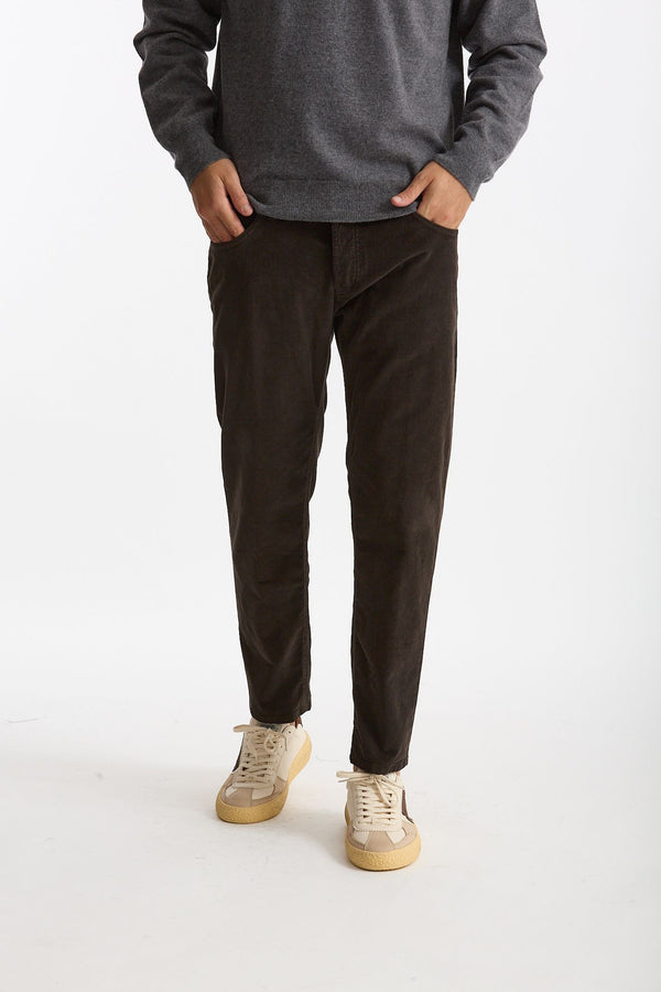 Jeans BRIGHTON in velluto marrone men Dondup