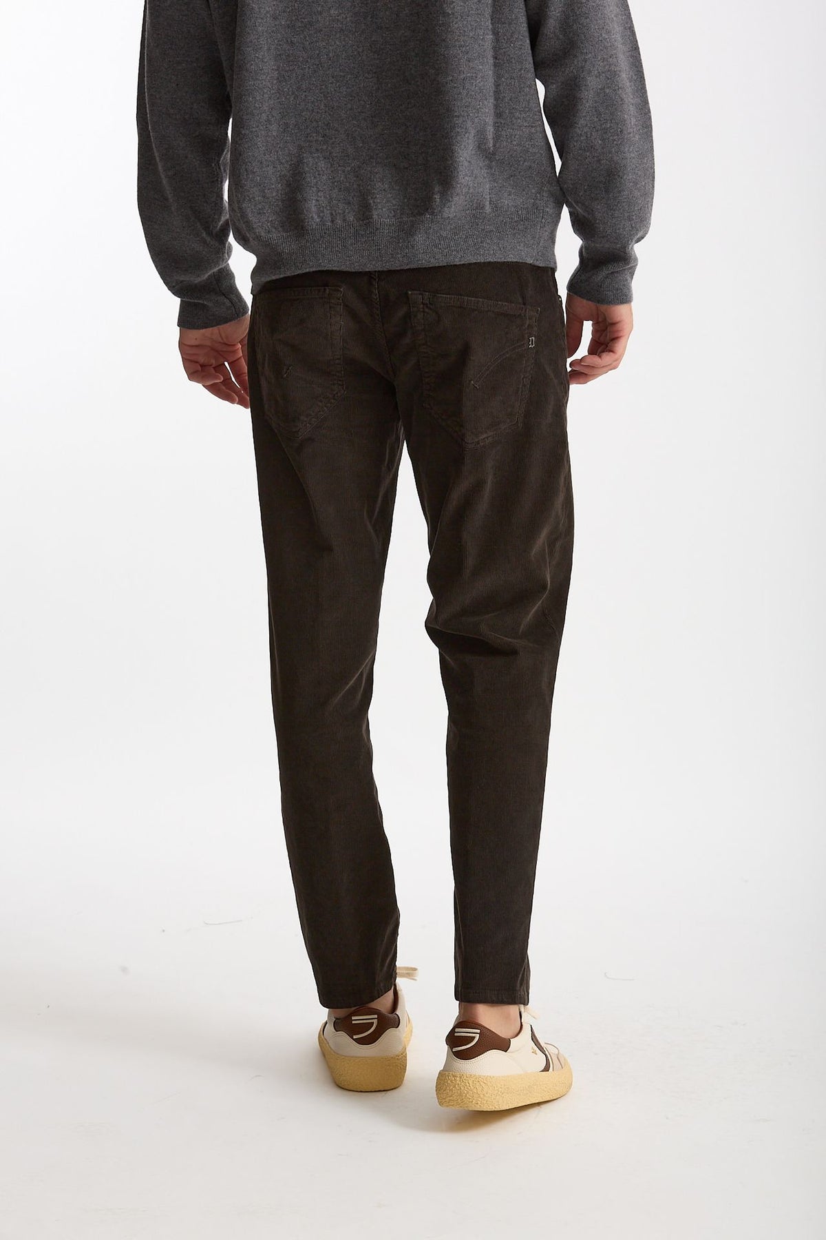 Jeans BRIGHTON in velluto marrone men Dondup - 4