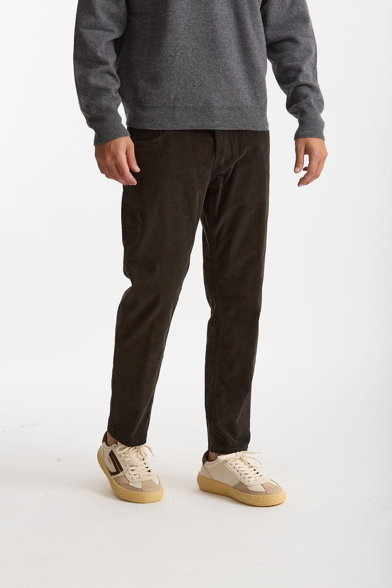 Jeans BRIGHTON in velluto marrone men Dondup - 5