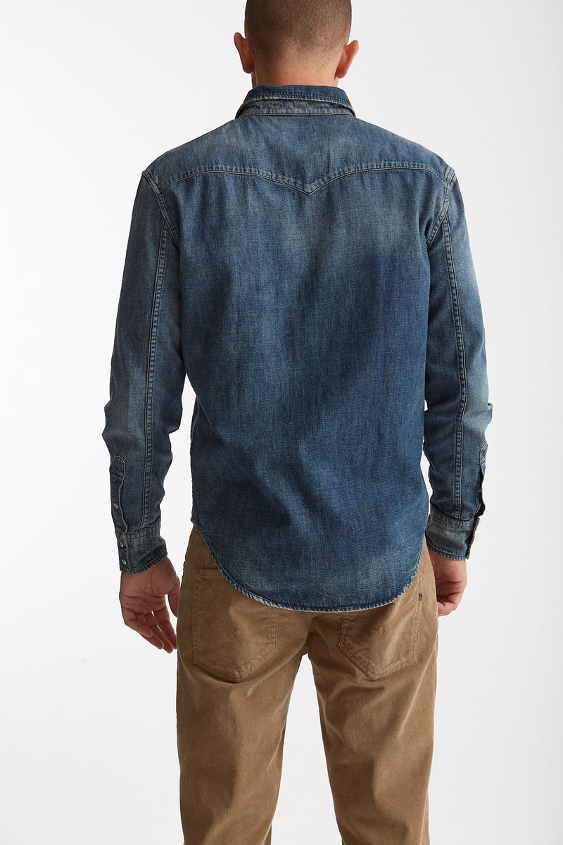 Camicia manica lunga in denim medio men Dondup - 4
