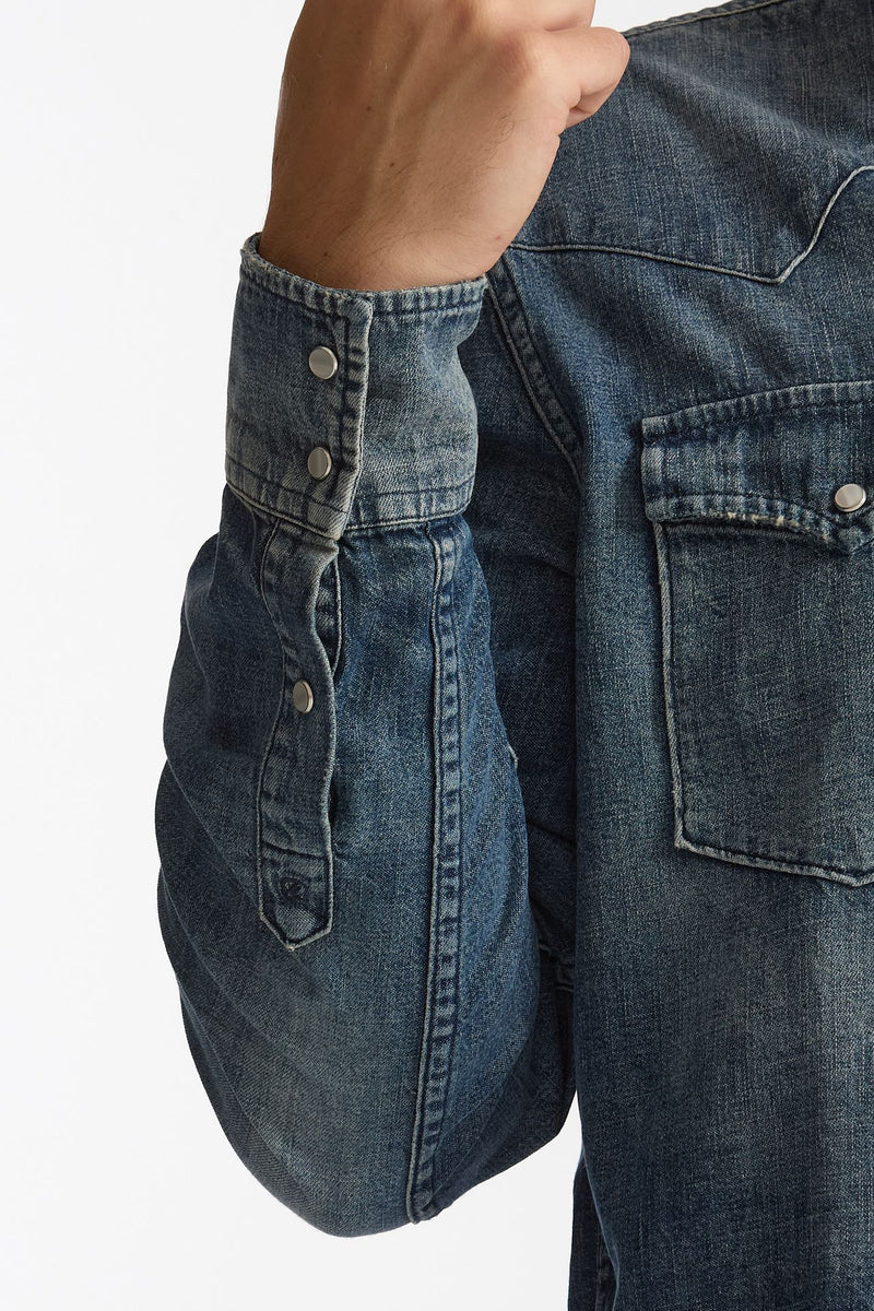 Camicia manica lunga in denim medio men Dondup - 6