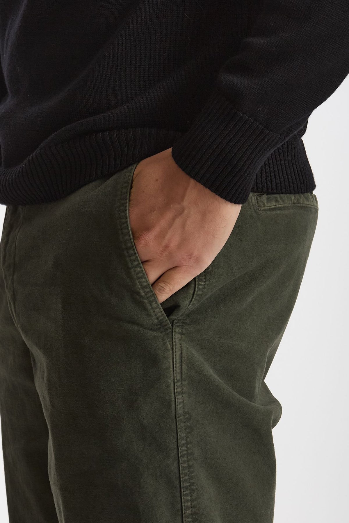 Pantalone in cotone lavato stretch ZYAN verdone men Dondup - 6