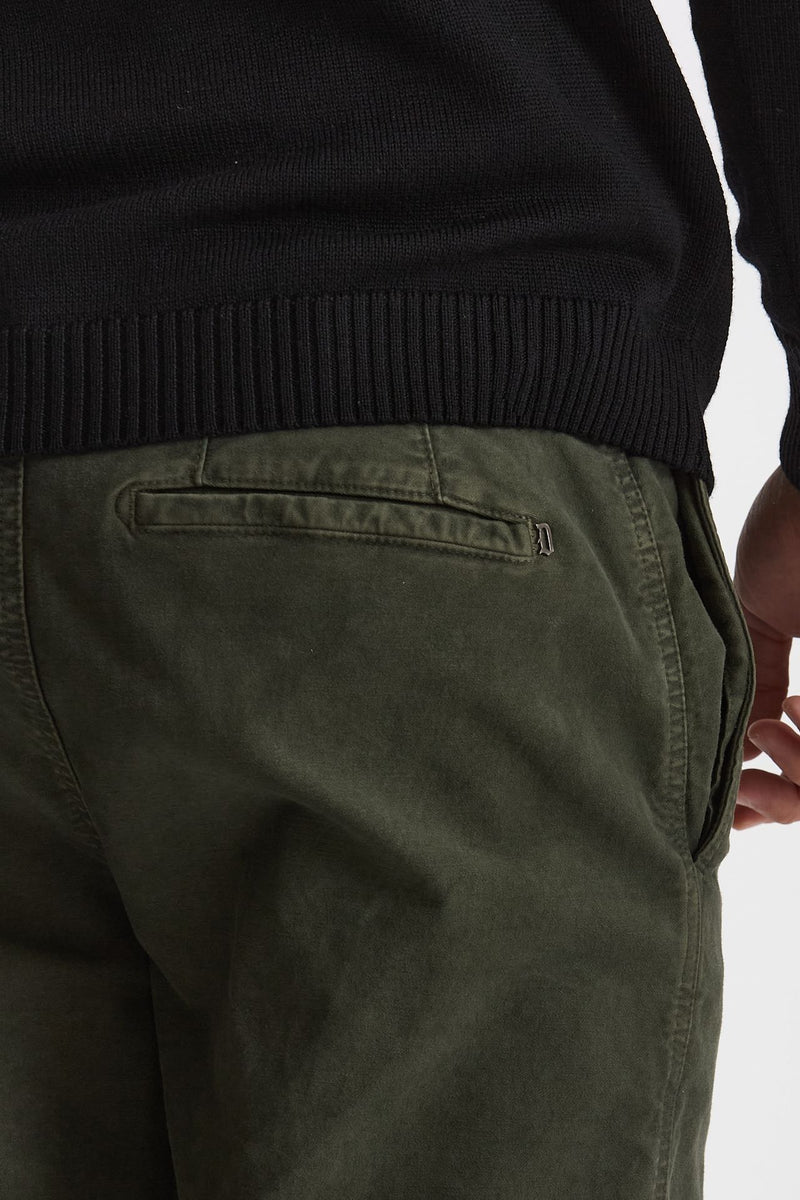 Pantalone in cotone lavato stretch ZYAN verdone men Dondup - 7