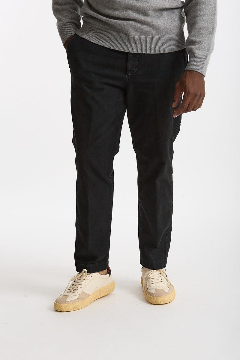 Pantalone ZYAN  in cotone lavato antracite men Dondup - 1