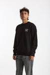 Felpa girocollo in cotone nero men Drôle de monsieur - 1