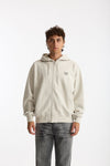 Felpa Full zip in cotone grigio chiaro men Drôle de monsieur - 1