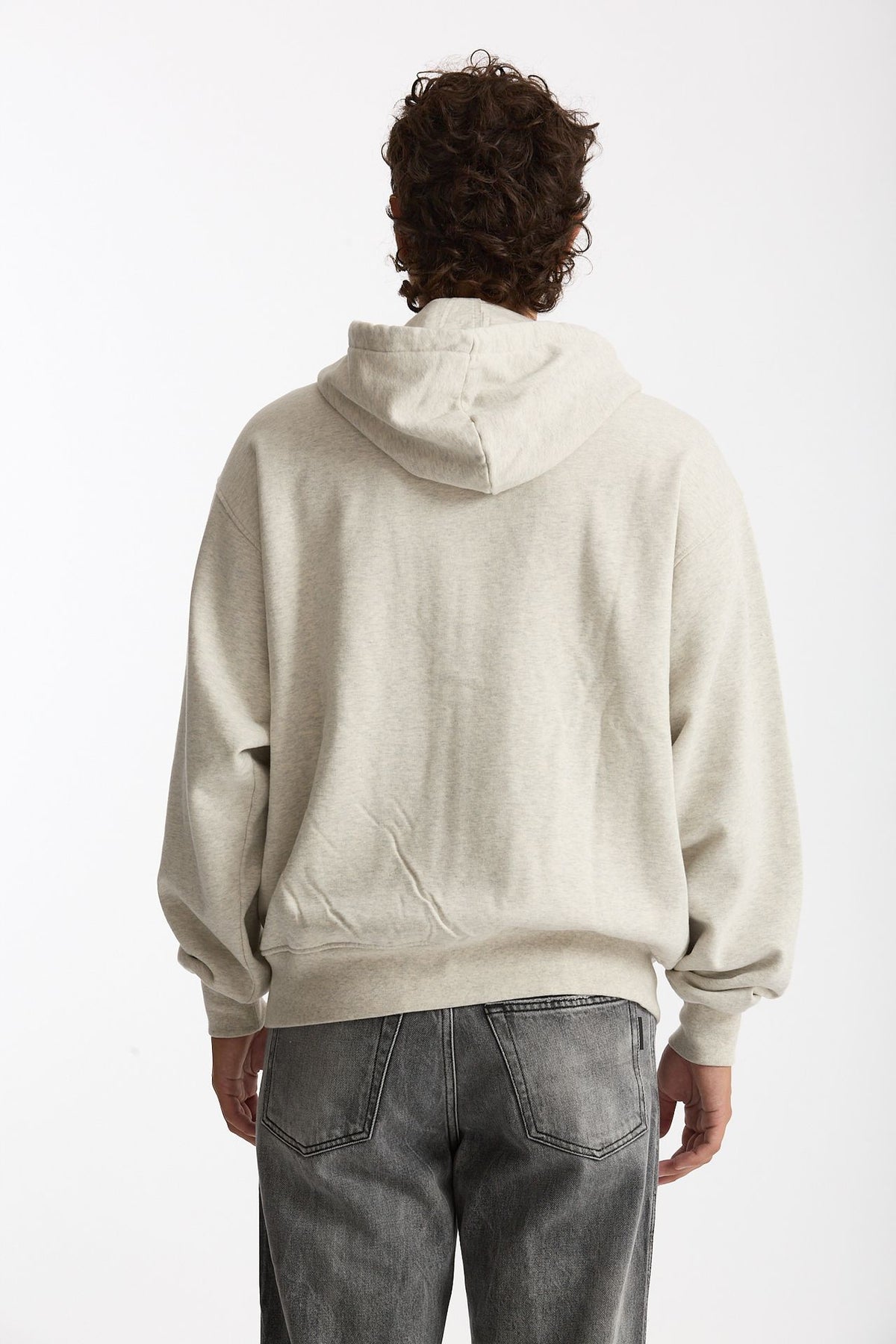 Felpa Full zip in cotone grigio chiaro men Drôle de monsieur - 3