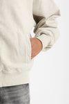 Felpa Full zip in cotone grigio chiaro men Drôle de monsieur - 6