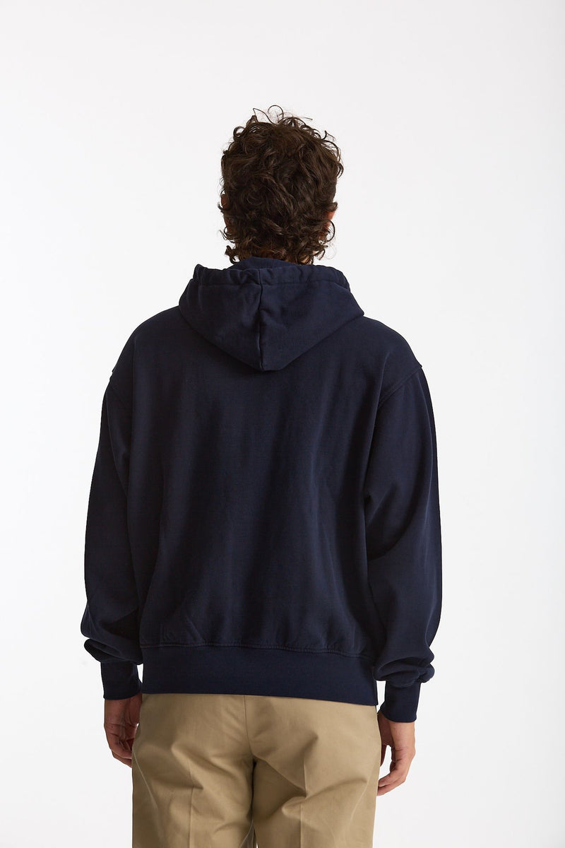 Felpa Full zip in cotone blu men Drôle de monsieur - 4