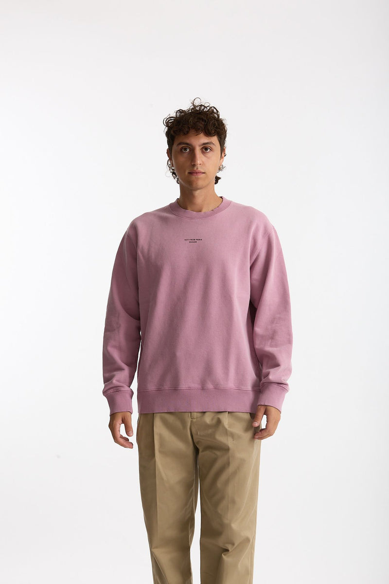 Felpa Girocollo in cotone rosa men Drôle de monsieur - 1