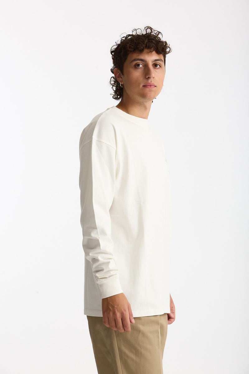 T-shirt girocollo in cotone bianco men Drôle de monsieur - 4