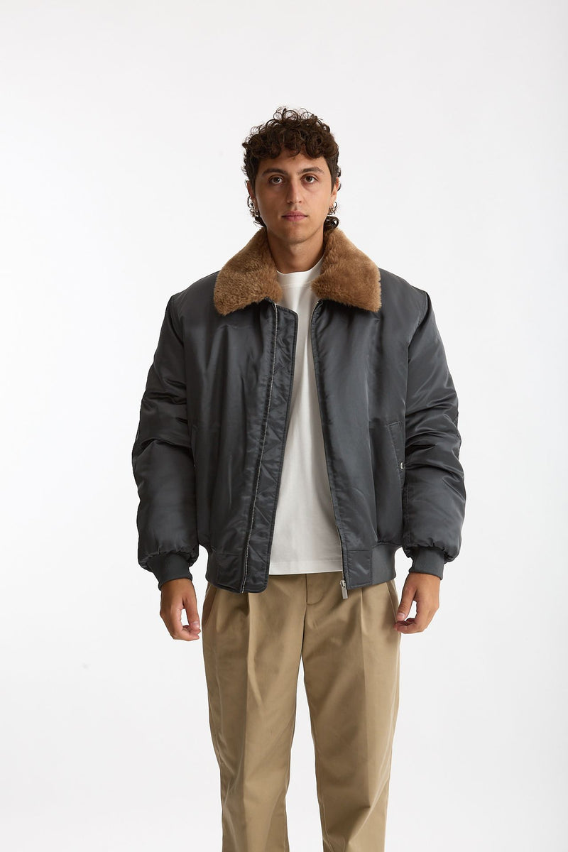 Bomber foderato grigio men Drôle de monsieur - 1