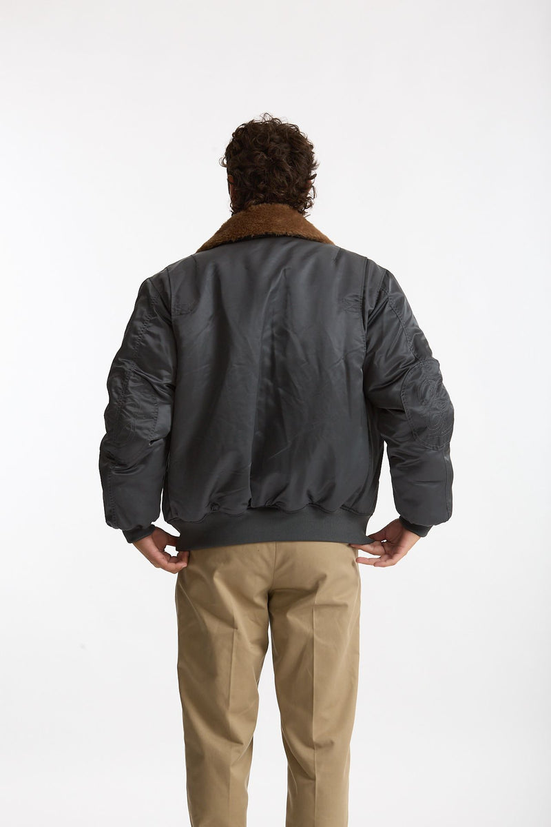 Bomber foderato grigio men Drôle de monsieur - 5