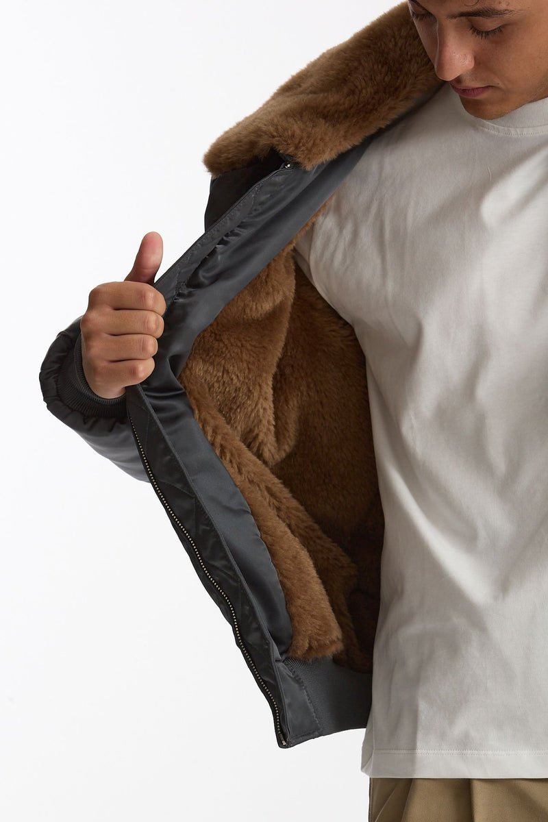 Bomber foderato grigio men Drôle de monsieur - 7