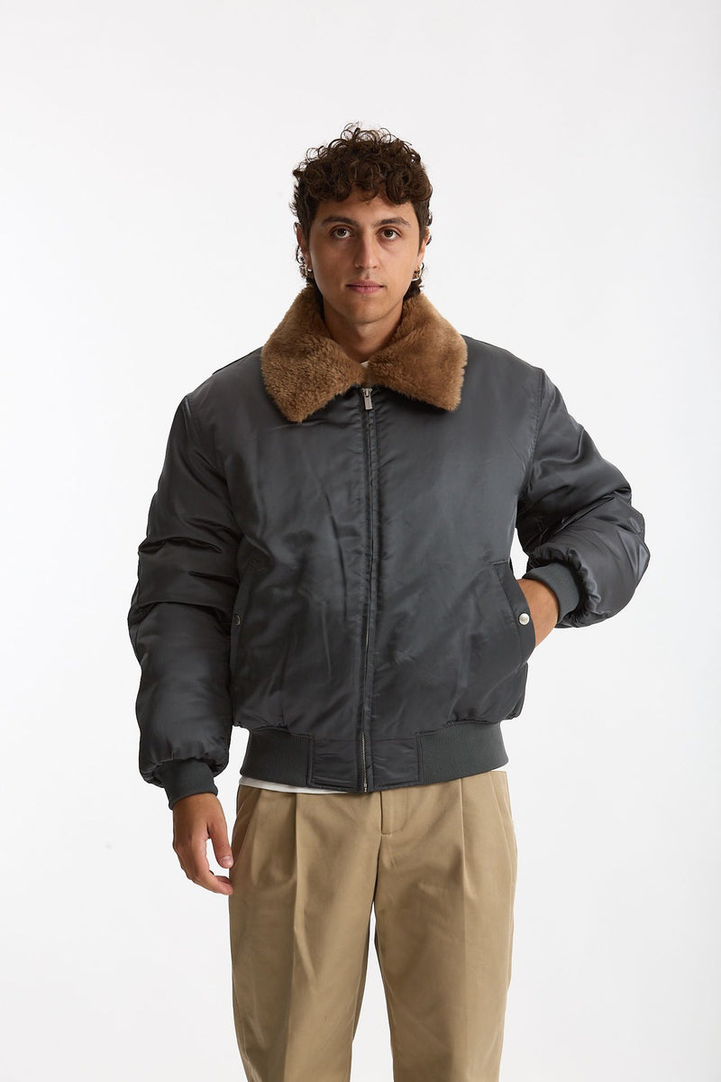 Bomber foderato grigio men Drôle de monsieur - 3