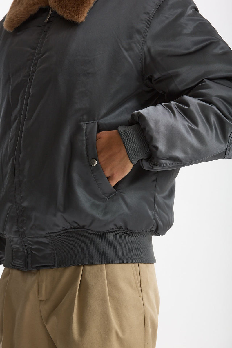 Bomber foderato grigio men Drôle de monsieur - 2