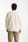 Cardigan in Lana merinos panna men Drôle de monsieur - 3