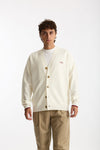 Cardigan in Lana merinos panna men Drôle de monsieur - 6