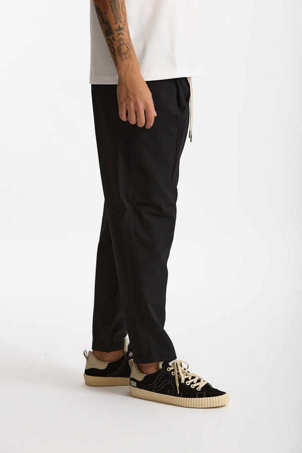 Pantalone in misto cotone nero men Drôle de monsieur