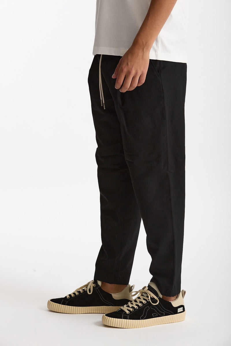 Pantalone in misto cotone nero men Drôle de monsieur - 4
