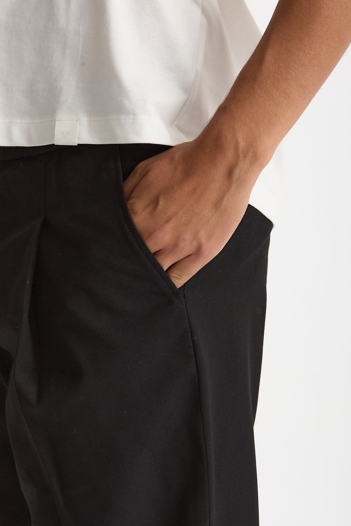 Pantalone in misto cotone nero men Drôle de monsieur - 5