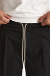 Pantalone in misto cotone nero men Drôle de monsieur - 6