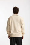 Felpa in cotone panna men Drôle de monsieur - 3