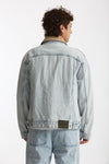 Giubbino denim Lavaggio chiaro men Drôle de monsieur - 5