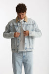 Giubbino denim Lavaggio chiaro men Drôle de monsieur - 1