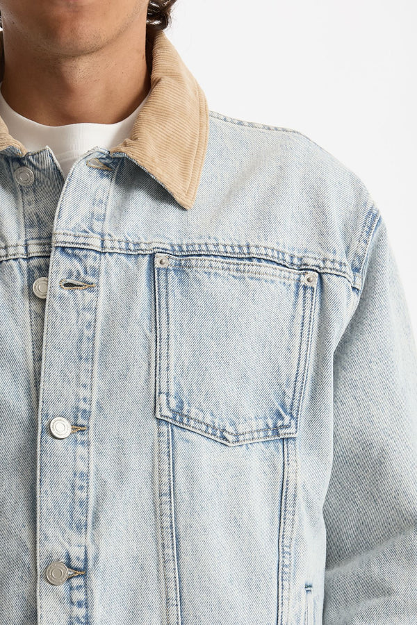Giubbino denim Lavaggio chiaro men Drôle de monsieur