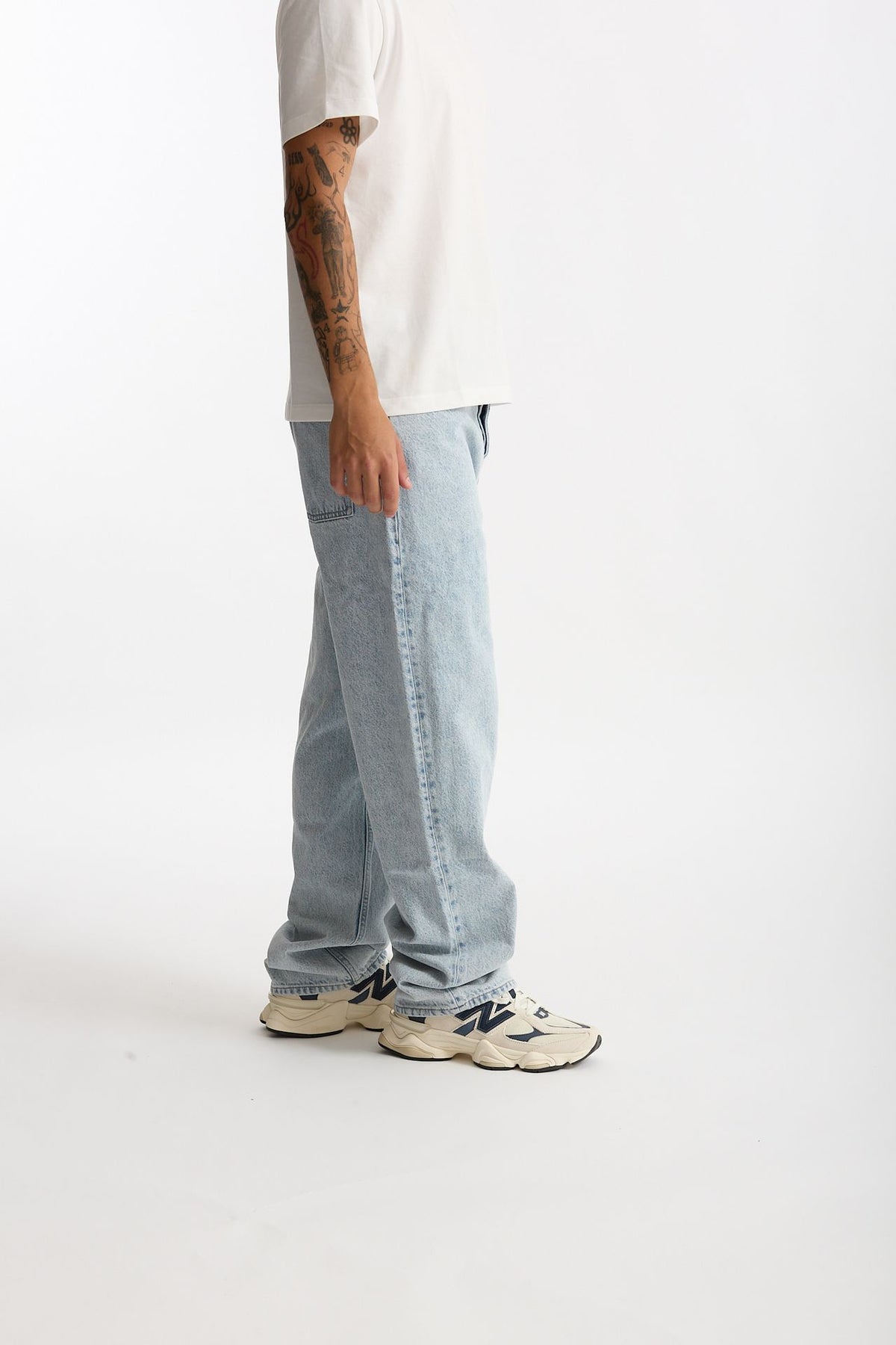 Jeans ampio lavaggio chiaro men Drôle de monsieur - 3