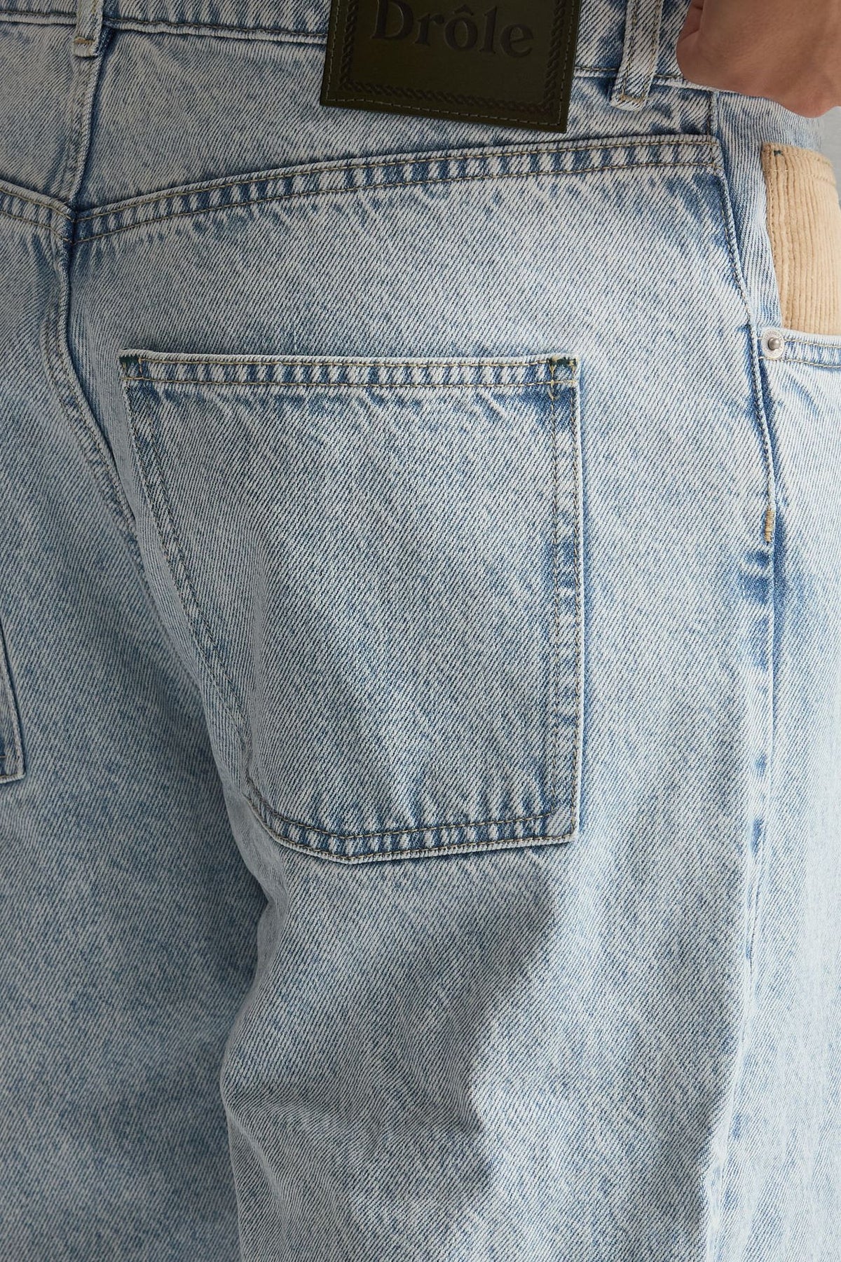 Jeans ampio lavaggio chiaro men Drôle de monsieur - 8