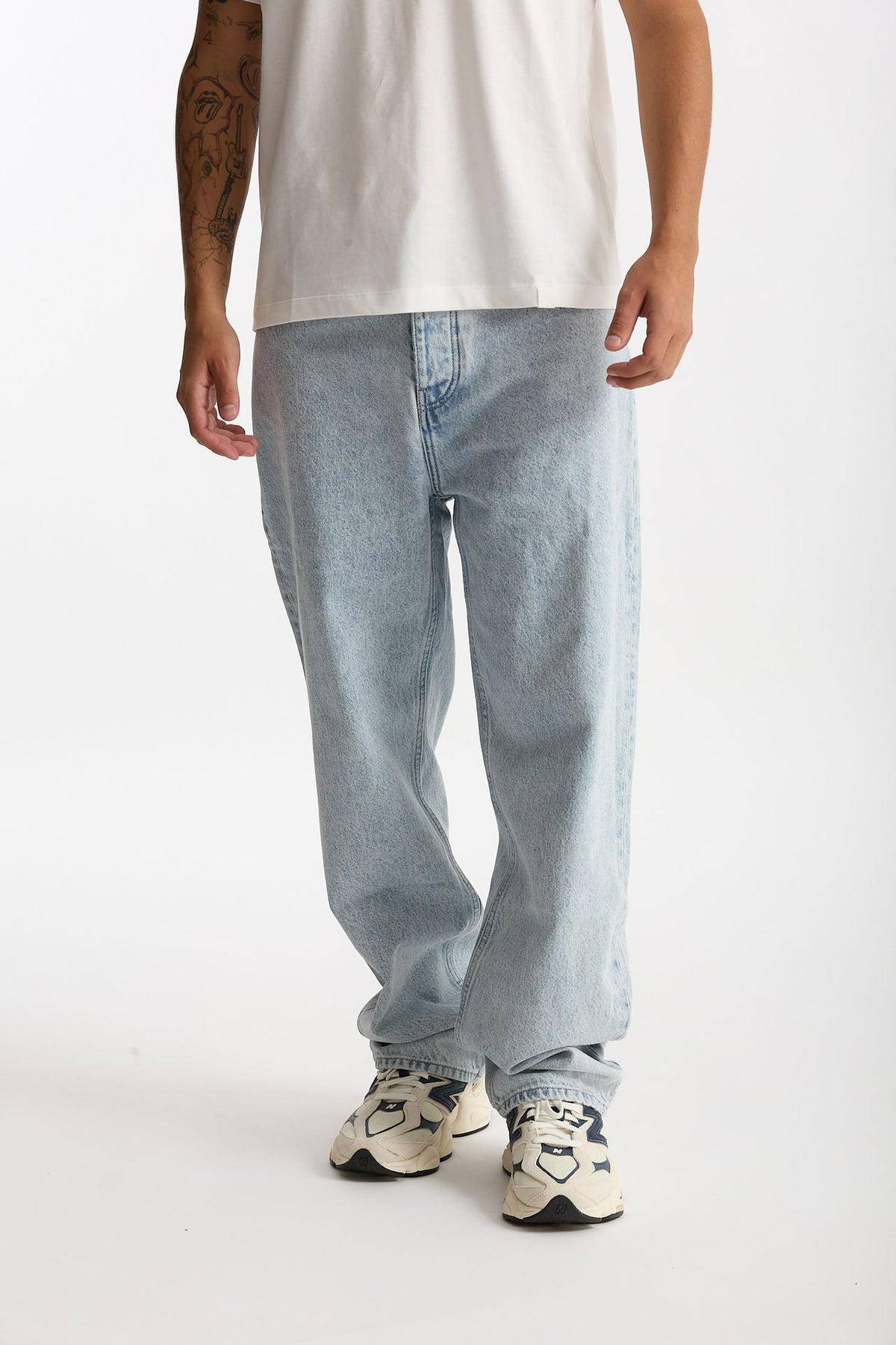 Jeans ampio lavaggio chiaro men Drôle de monsieur - 2