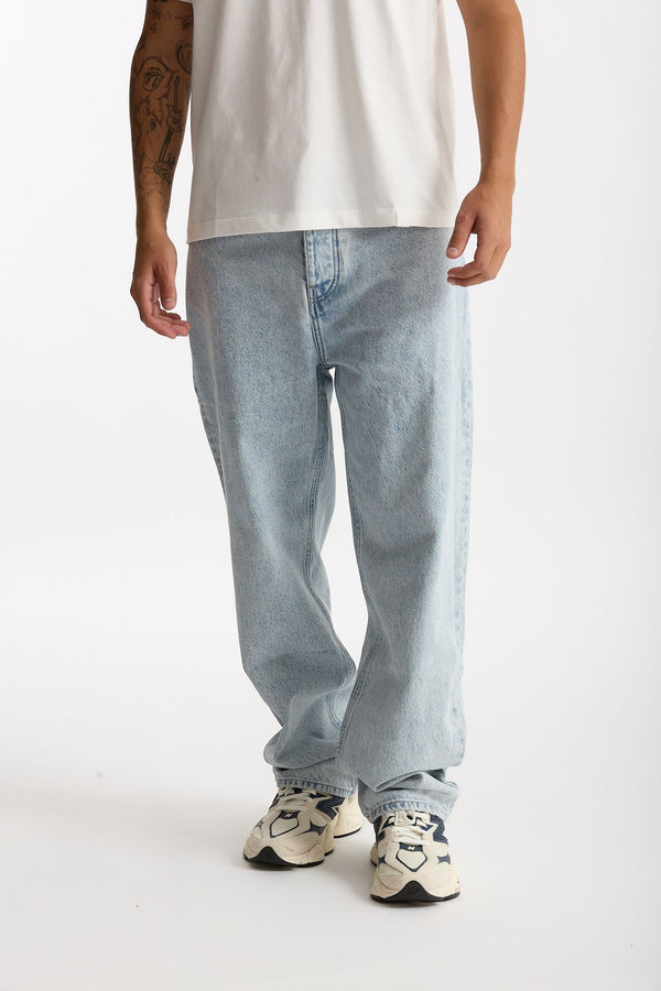 Jeans ampio lavaggio chiaro men Drôle de monsieur