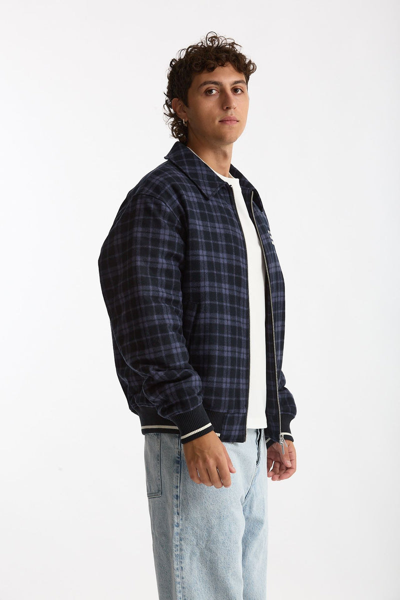 Bomber scozzese blu e nero men Drôle de monsieur - 3