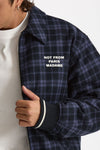 Bomber scozzese blu e nero men Drôle de monsieur - 6
