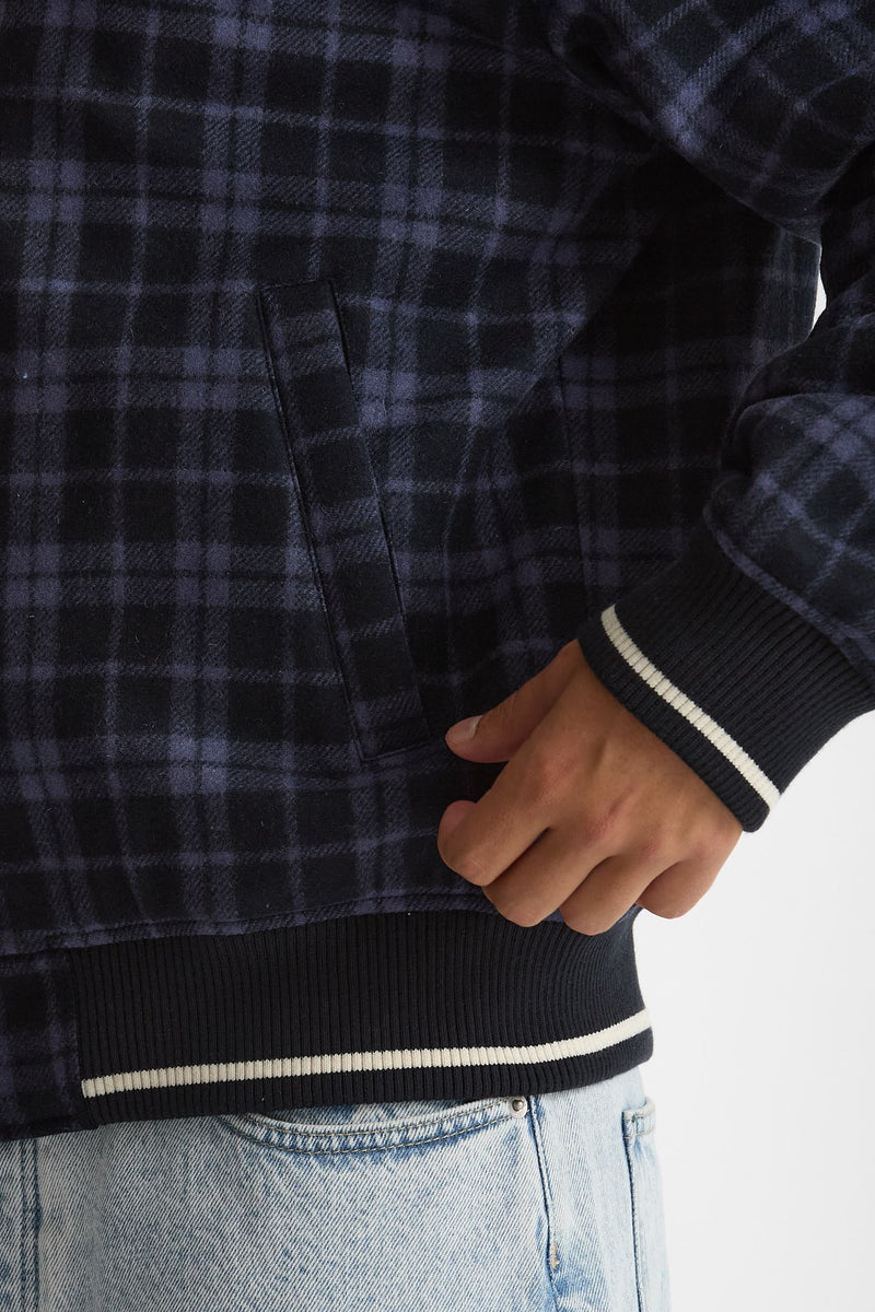 Bomber scozzese blu e nero men Drôle de monsieur - 8