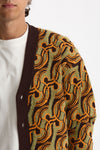 Cardigan misto lana fantasia multicolor men Drôle de monsieur - 5