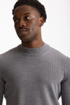 Maglia lupetto in lana grigio men Drumohr - 5