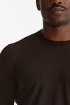 Maglia in lana rasata MODERN marrone men Drumohr - 5