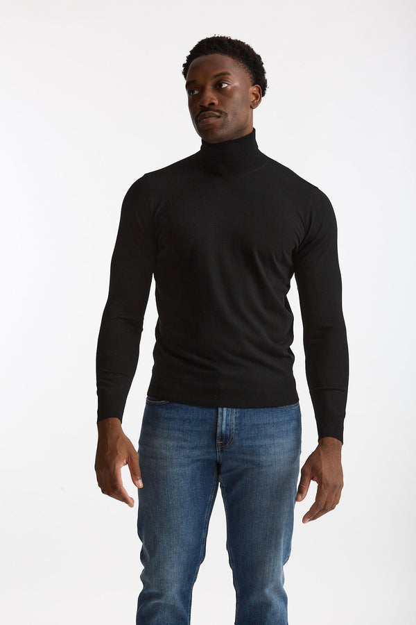 Dolcevita in lana rasata MODERN nero men Drumohr