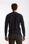 Maglia in lana rasata MODERN blu men Drumohr - 3
