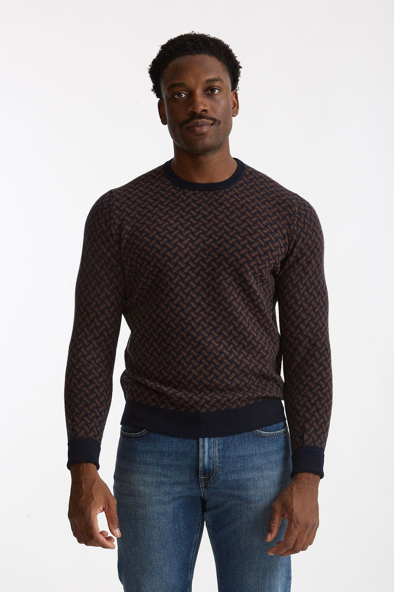 Maglia girocollo in cashmere Fantasia men Drumohr - 1