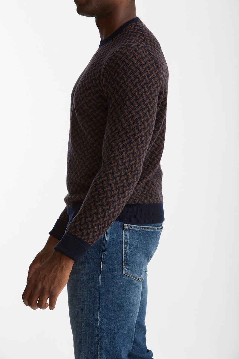 Maglia girocollo in cashmere Fantasia men Drumohr - 4