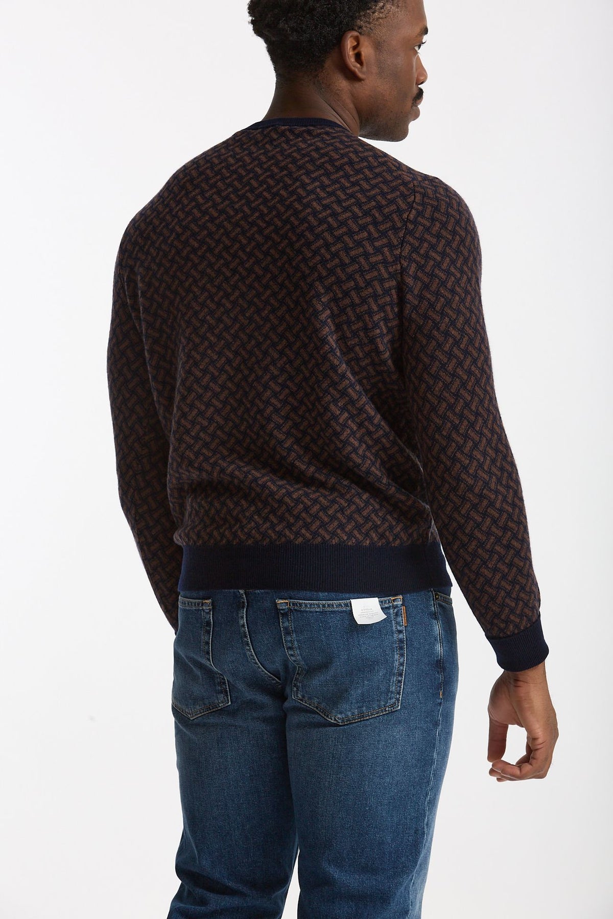 Maglia girocollo in cashmere Fantasia men Drumohr - 3