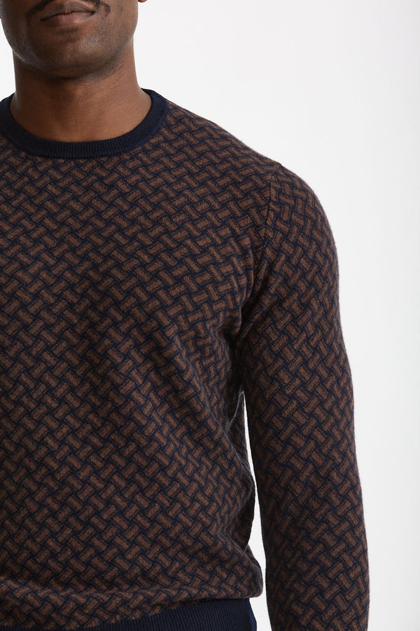 Maglia girocollo in cashmere Fantasia men Drumohr