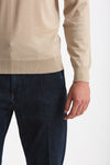 Maglia in lana rasata MODERN sabbia men Drumohr - 5